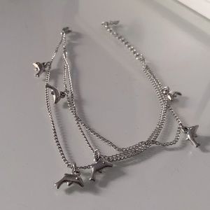 ⚡️2 for $12 JEWELRY⚡️ Silver dolphin anklet
